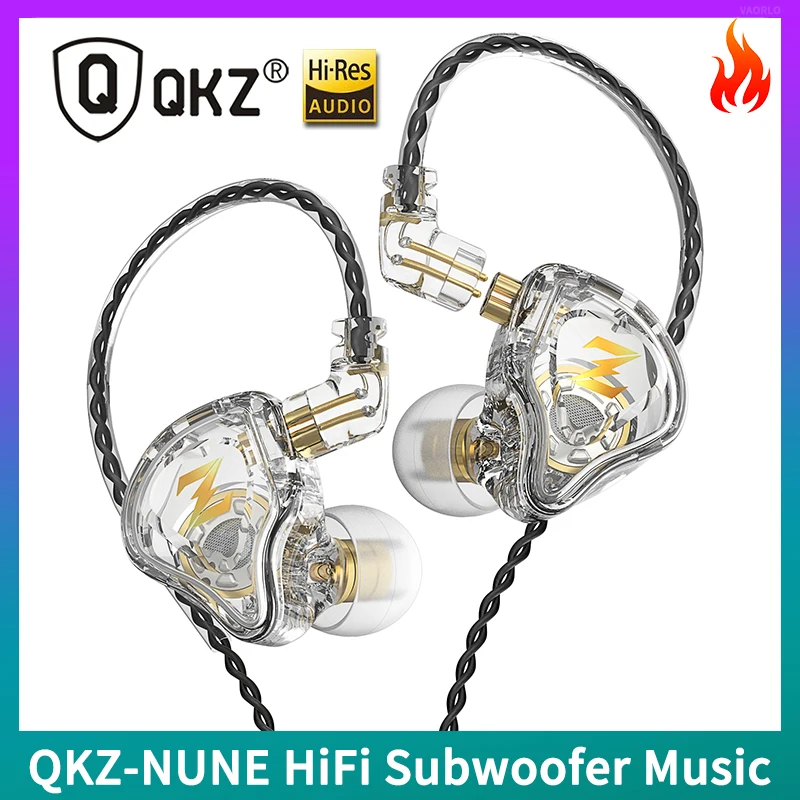 

Original QKZ-NUNE Earphone Copper Driver HIFI Wired Headphones 3.5mm AUX In-Ear DJ Bass Earbuds Monitor Headset for Xiaomi Sony