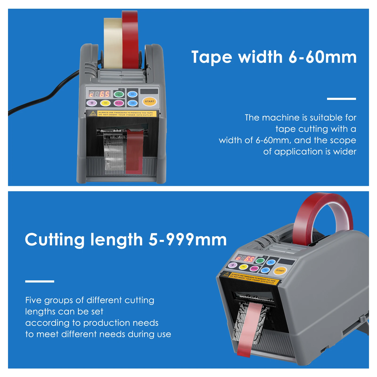 Автоматический диспенсер для ленты электрический станок резки длина стрижки 999