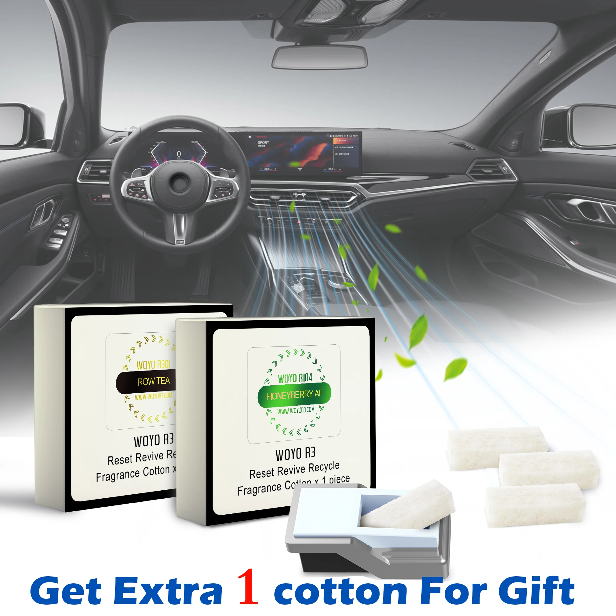 WOYO Хлопковый ароматизатор для освежитель воздухадля BMW G38 G30 G02 G08 5/7 Series X5 X6 X7 , хлопковый ароматизатор для освежителя воздуха 16 видов для мужчин и женщин, Путешествия, бизнес, вождение