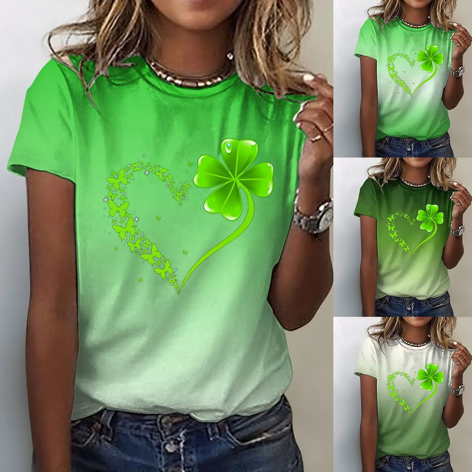 

Женская милая рубашка, топ с коротким рукавом, Повседневная футболка с принтом, сухая рубашка, женская летняя футболка для бега, женская руб...