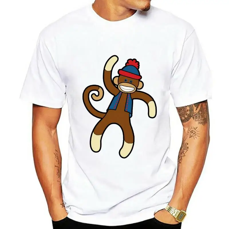 

Men t-shirt Dancing Sock Monkey tshirt Women t shirt