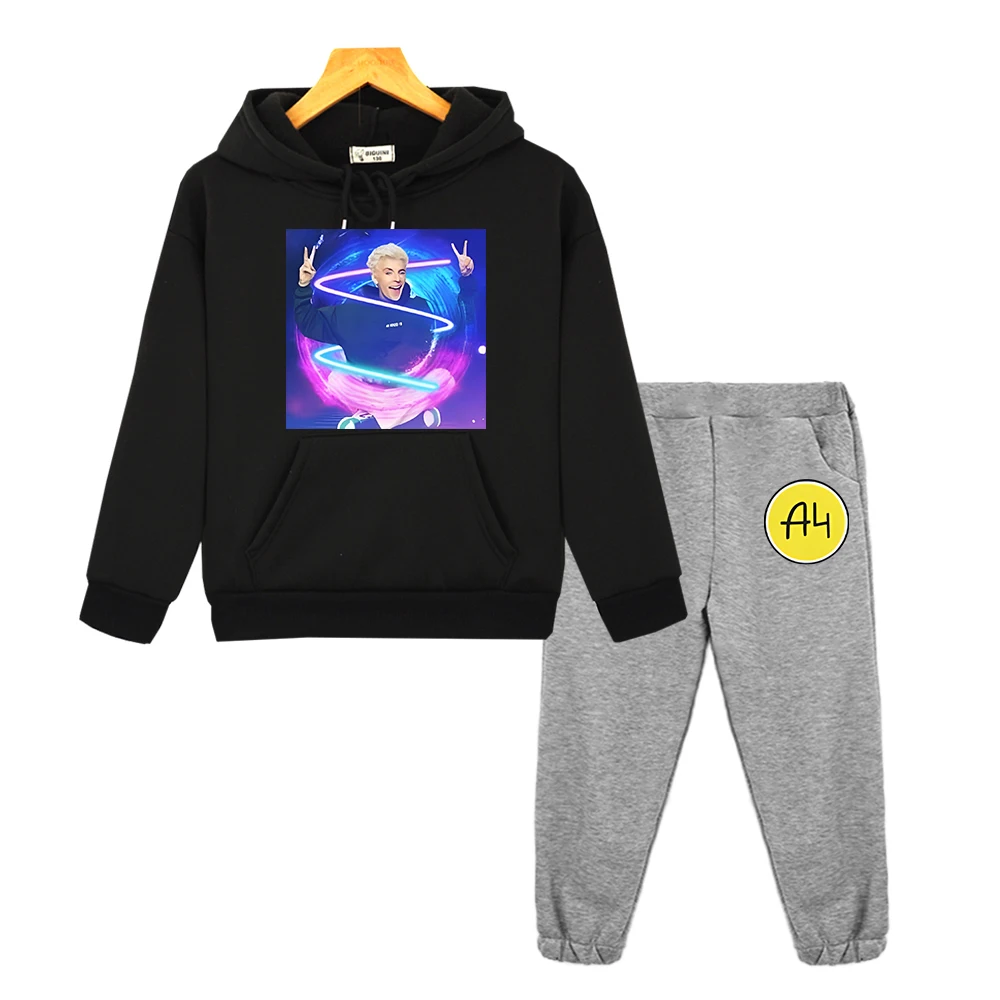 Комплекты с капюшоном A4 Merch осенняя флисовая толстовка детский бутик одежды