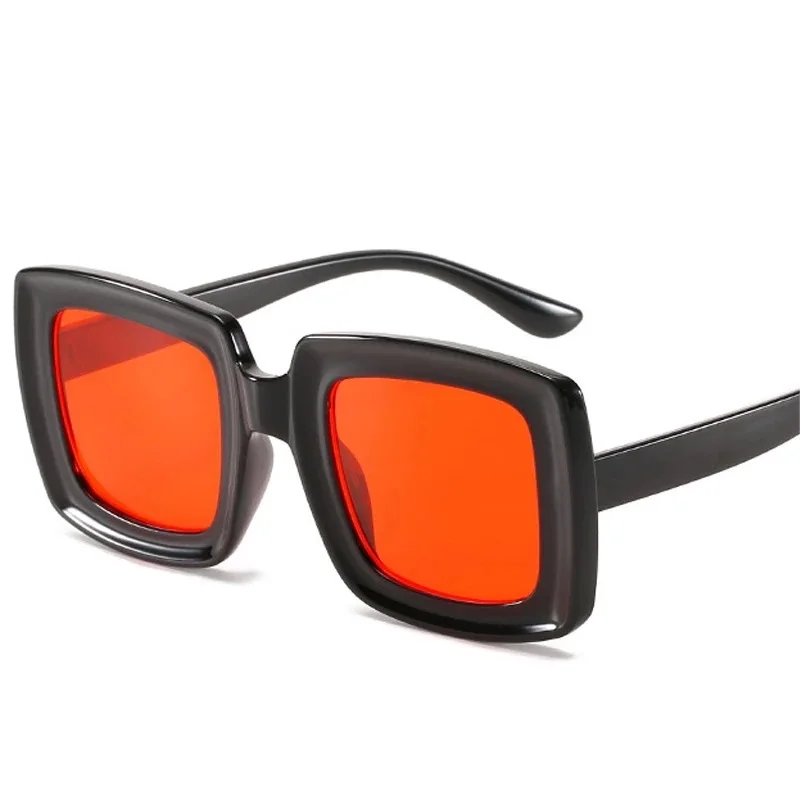 

Fashion Square Gradient Women Sunglasses Vintage Oversized Champagne Leopard Eyewear Men Shades UV400 Sun Glasses 2021