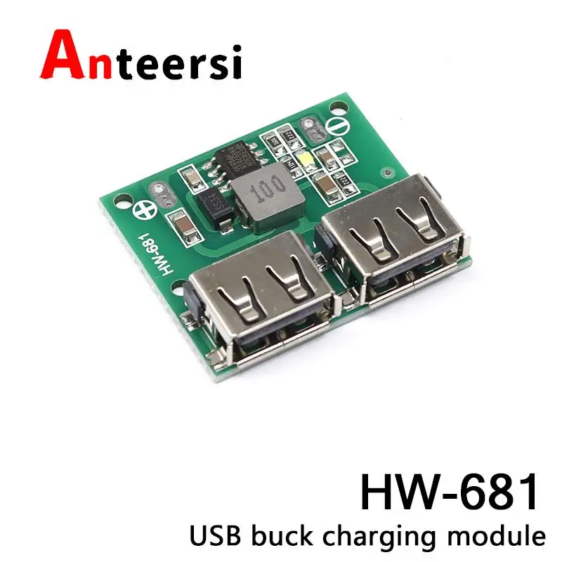 

Зарядное устройство с понижающим напряжением 9 В, 12 В, 24 В до 5 В, двойной USB-выход, плата с понижающим напряжением 3 А, автомобильный регулятор ...