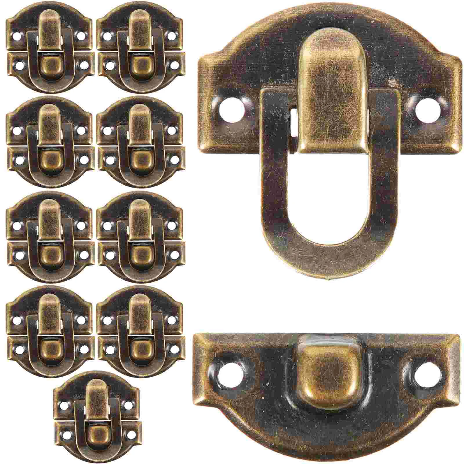 

10pcs Small Box Hinges Wood Box Jewelry Box Hasp Decoration Look Case Furniture Decoration ( ) 27* 30MM