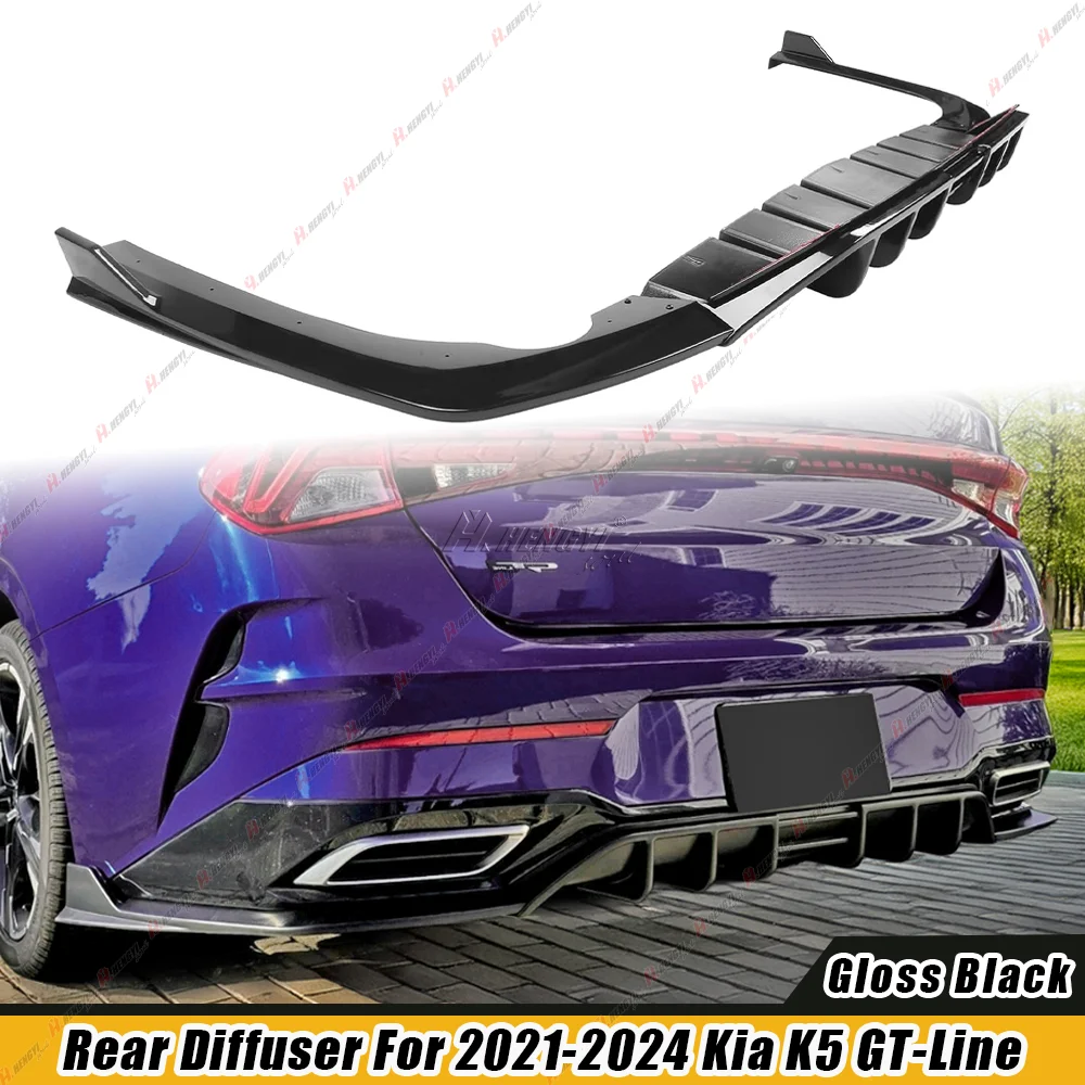 

1 комплект дополнительного удлинителя заднего диффузора для KIA K5 2020 2021 2022 2023 2024 GT-Line ABS задний спойлер диффузор задняя задняя губа