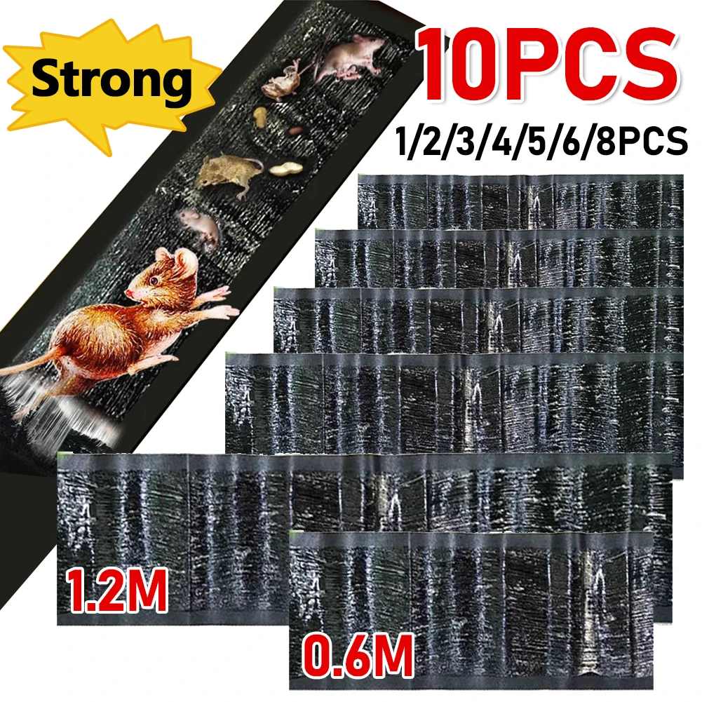 1-10 Шт. Супер Прочная Липкая Ловушка Для Мыши Доска Без Мусора