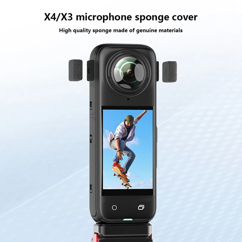 VRIG микрофон ветрозащитный на ветровом стекле замена лобового стекла для Insta360 X4/X3