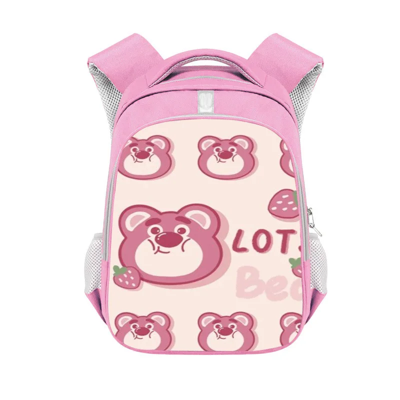 Disney Bag Strawberry Bear Children Backpack Student Large Capacity Backpack Fashion Cute Cartoon Backpack Girls Large Backpack