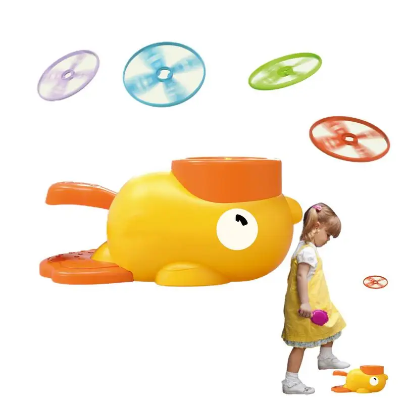 

Disk Shooter Boys Toys Outdoor Launcher Toy For Kids Step-on Flying Saucer Launch Toy Set Outdoor Toys For Boys Girls Flying