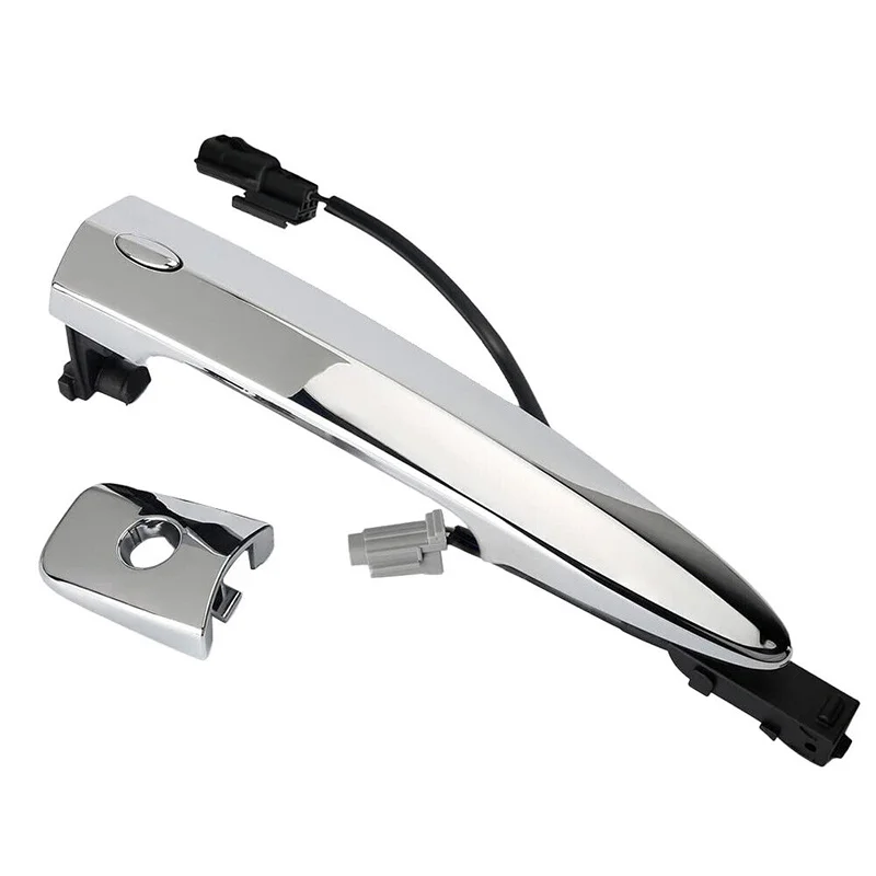1 пара хромированных пластиковых передних наружных дверных ручек автомобиля