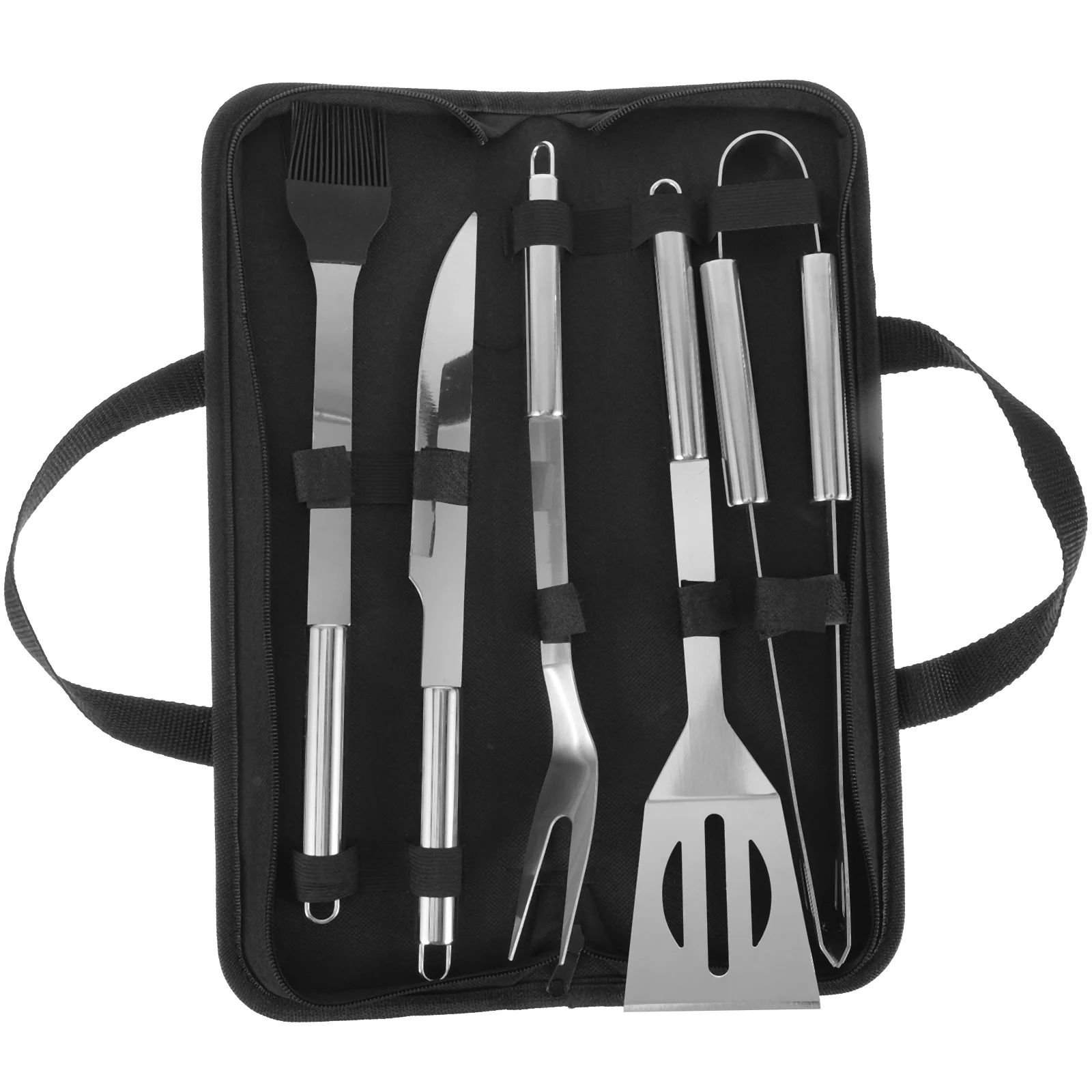 

1 Set Stainless Steel Camping BBQ Tools Grilling Tools Outdoor BBQ Grilling Accessories