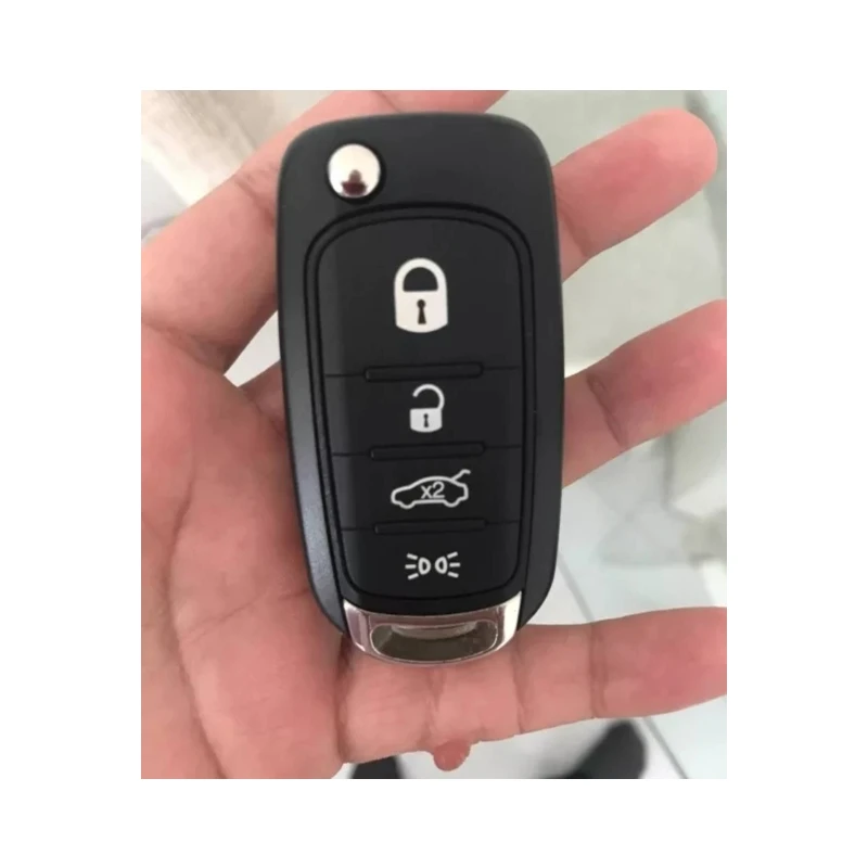 

Высококачественный брелок для ключей из натуральной кожи с 3 кнопками, складной, для Fiat Panda, Stilo, Doblo Grande, Bravo 500, Ducato, микроавтобус