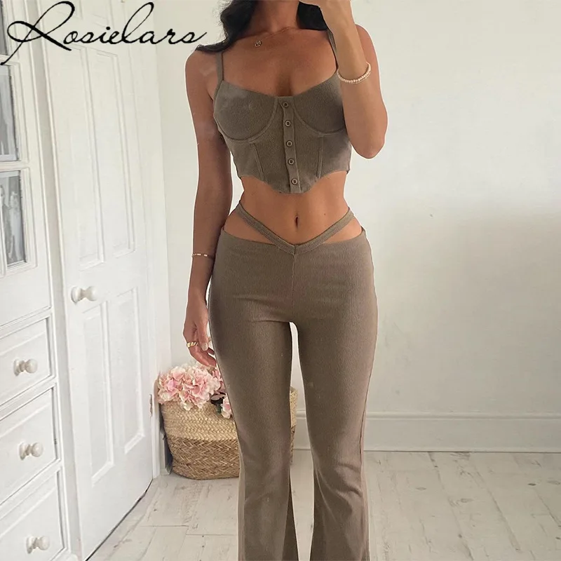 

Женский спортивный костюм из двух предметов, однотонные повседневные Леггинсы без рукавов, облегающие брюки, лето 2023