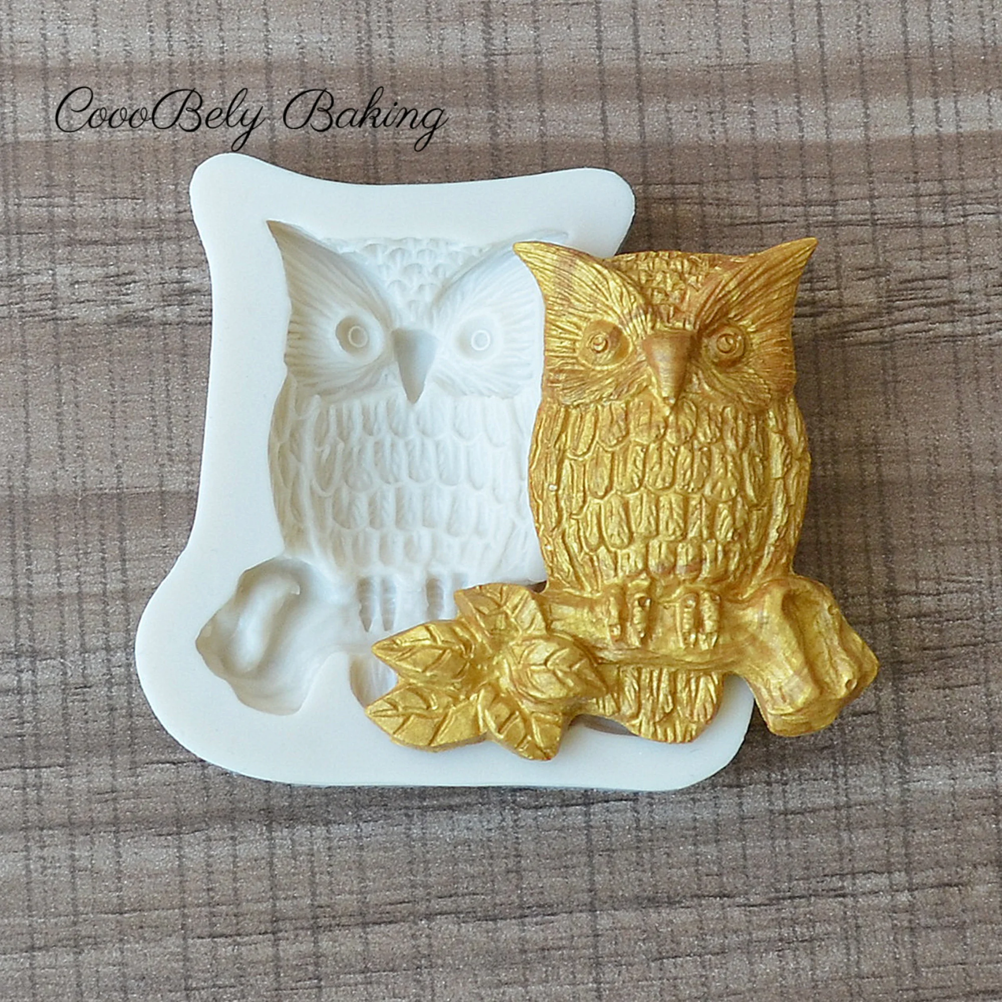 

Owl Cake Fondant Mold Candy Chocolate Silicone Molds Biscuits Embossed Mould DIY Cake Decoration Baking Tools XK104