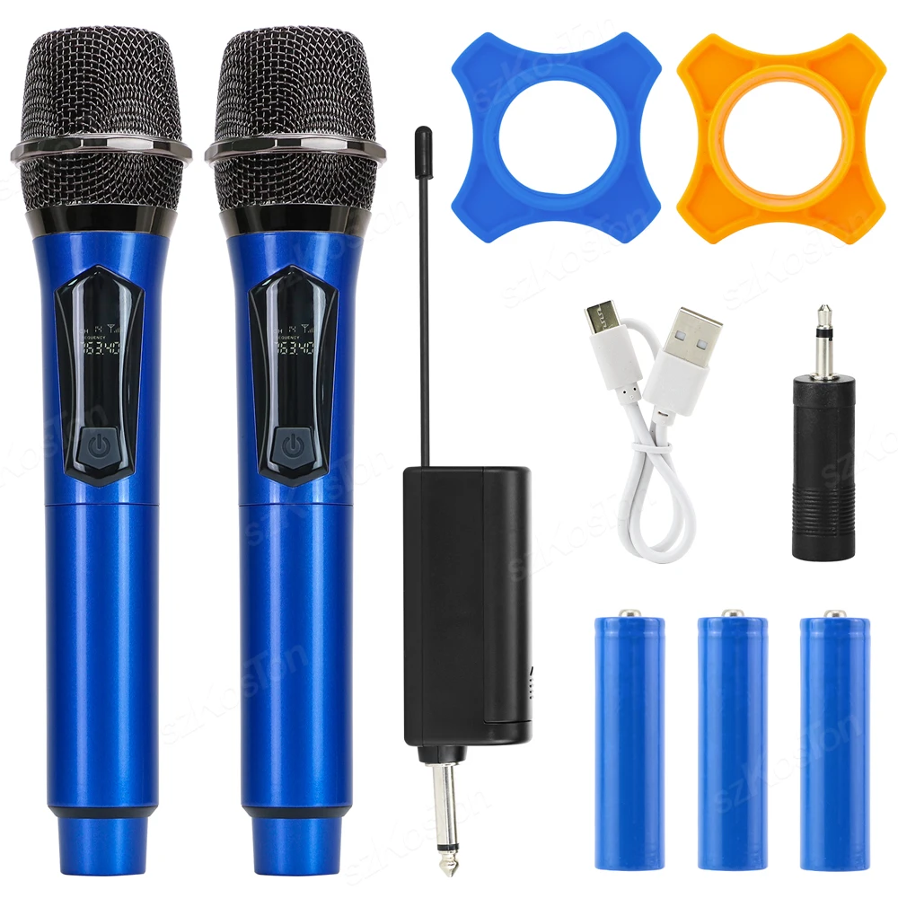 

UHF Fixed Frequency Wireless Microphone Handheld Dynamic Karaoke Microphone Party Stage Performance Singing Mic for PA System