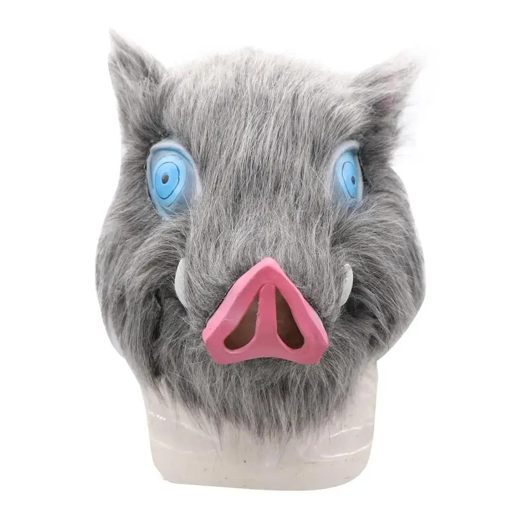 Inosuke Hashibira Masker шлем демон Moordenaar Kimetsu No Yaiba косплей накидка шторы украшения для