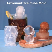 diy craft ice cream mold cake chocolate making reusable ice maker astronaut ice cube mold silicone mould