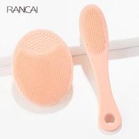 rancai 1pcs silicone facial cleanser nose cleaning brush cleansing face brushes washing pad blackhead remover deep massager tool