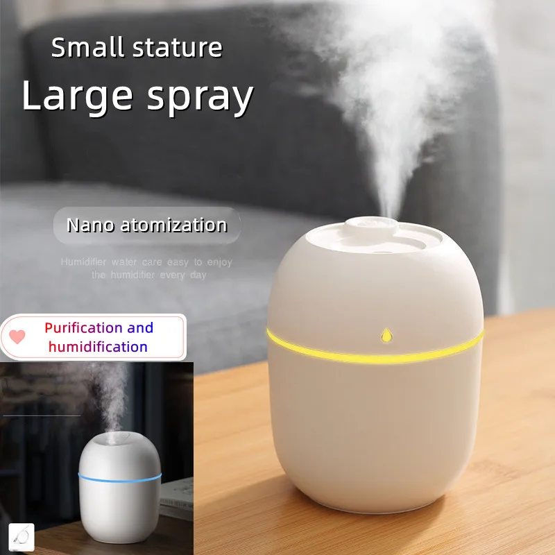 

Portable air humidifier 220ml, micro atomizer, USB cold fog atomizer with color soft Nick lamp, for household car purifier