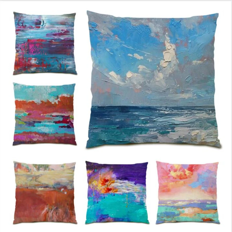 

Retro Decoration Home Pillow Case Throw Pillow Covers Square Cushion Cover 45x45 Flowers Living Room Decoration Gift Sofa E0148