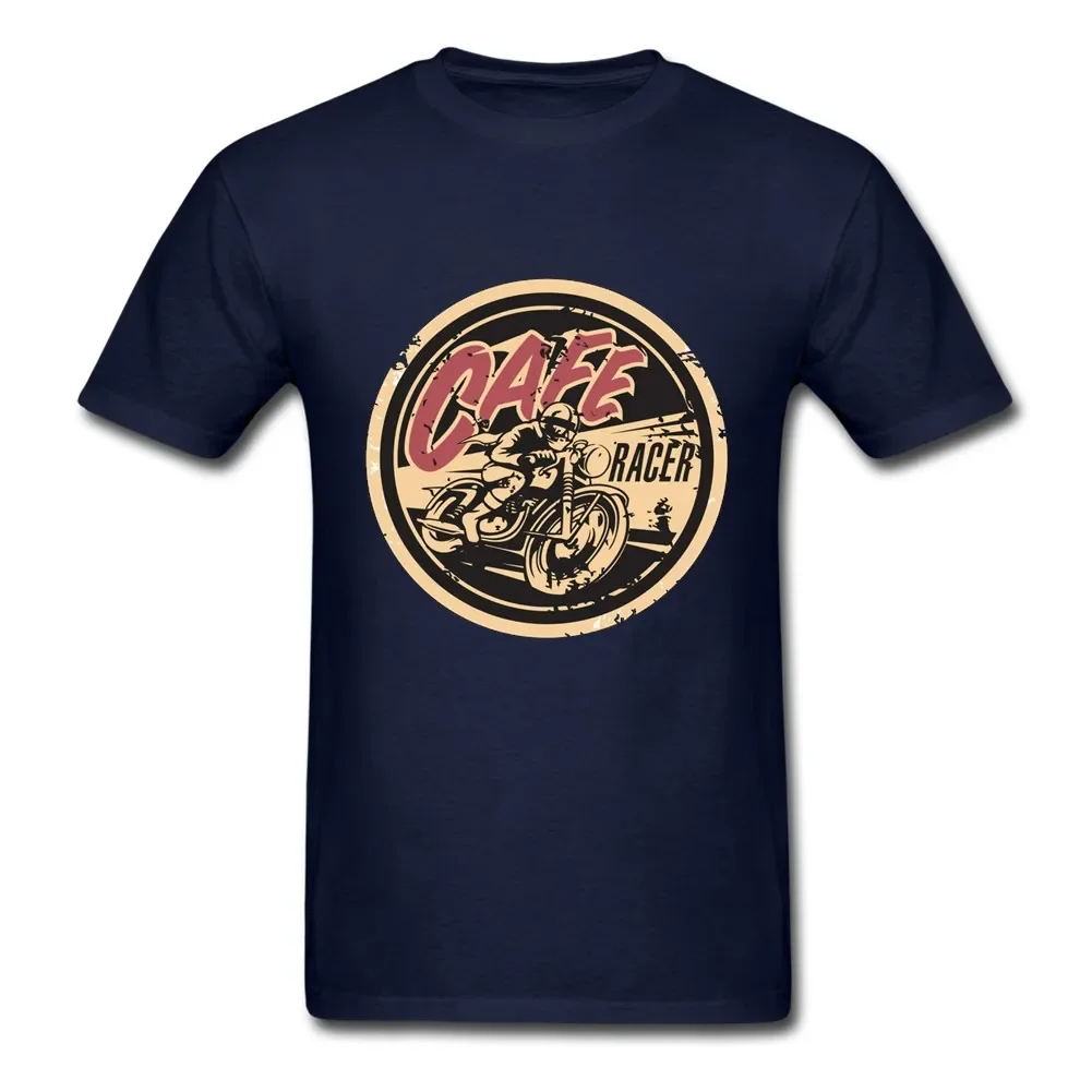 Винтажная футболка Cafe Racer Motorcycle Racer Motorcyclist. Летняя хлопковая мужская футболка с коротким рукавом и круглым вырезом, новинка S-3XL (art.: 3920ccd75b0d2) - 3920ccd75b0d2