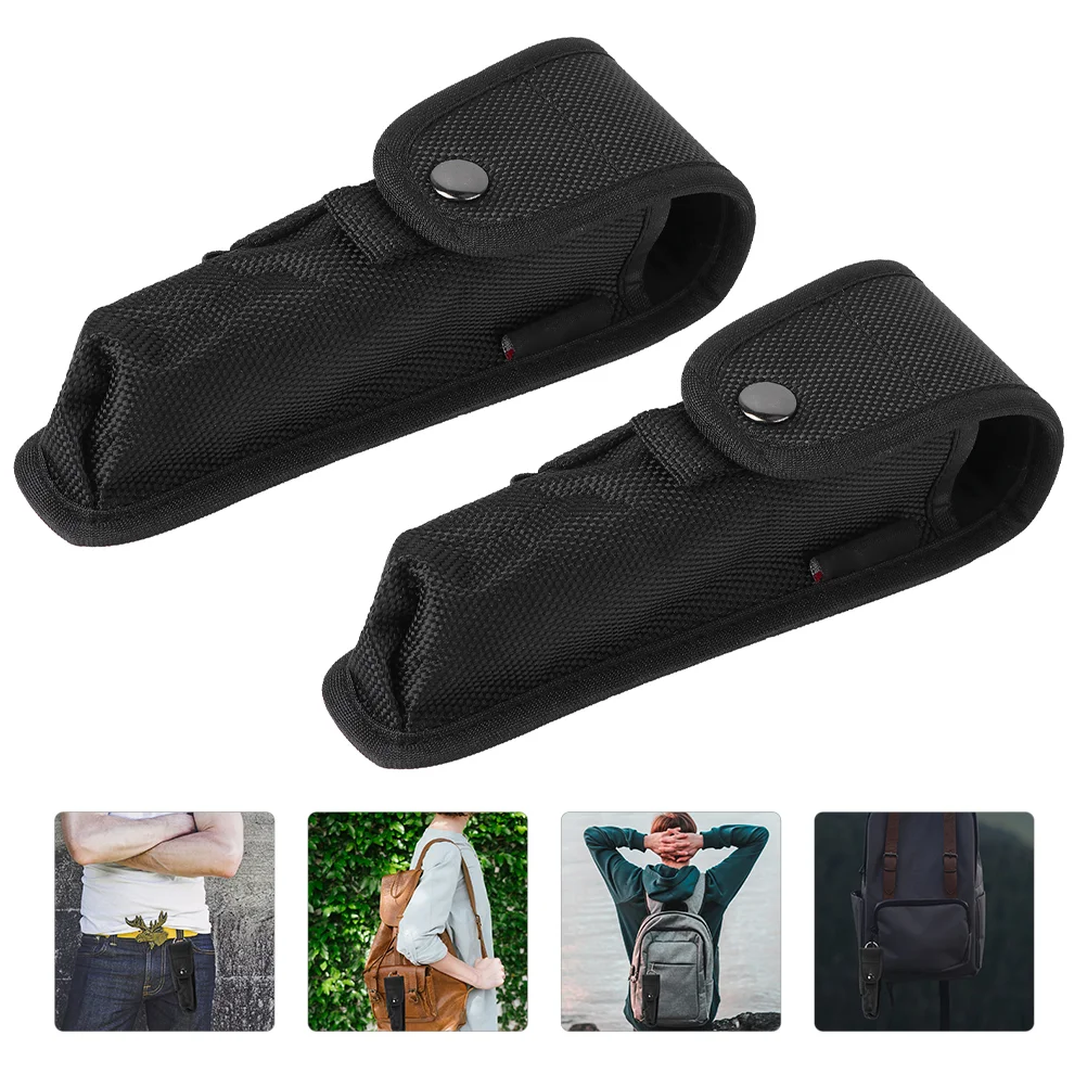 

2Pcs Multi-function Flashlight Holder Convenient Flashlight Holster Portable Flashlight Bag