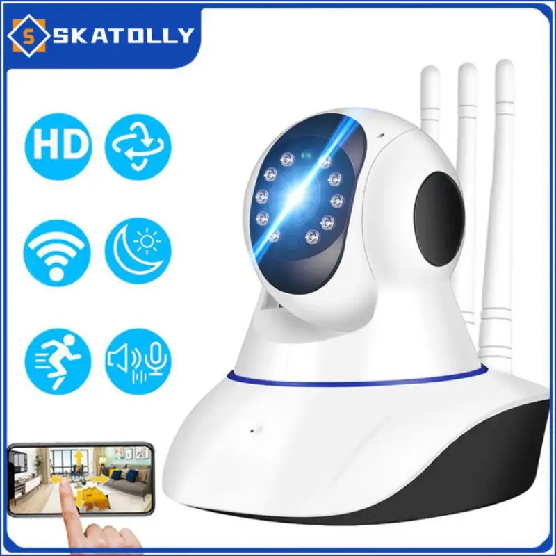 

Умная камера видеонаблюдения с датчиком движения, 360 p, Wi-Fi, ИК