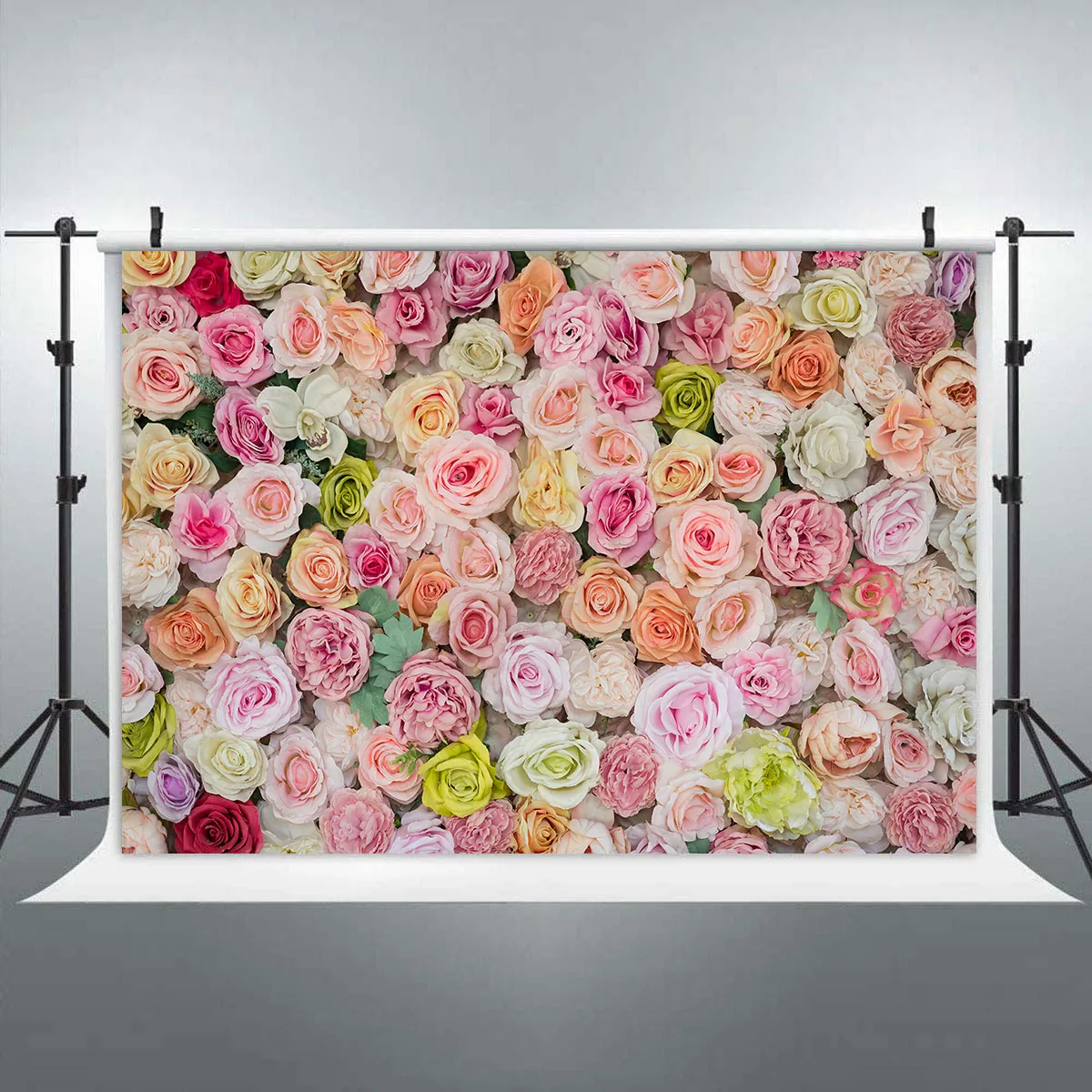 

Pink Flowers Wall Backdrops Baby Bridal Shower Wedding Photography Background Portait Photo Shoot Birthday Party Table Banner