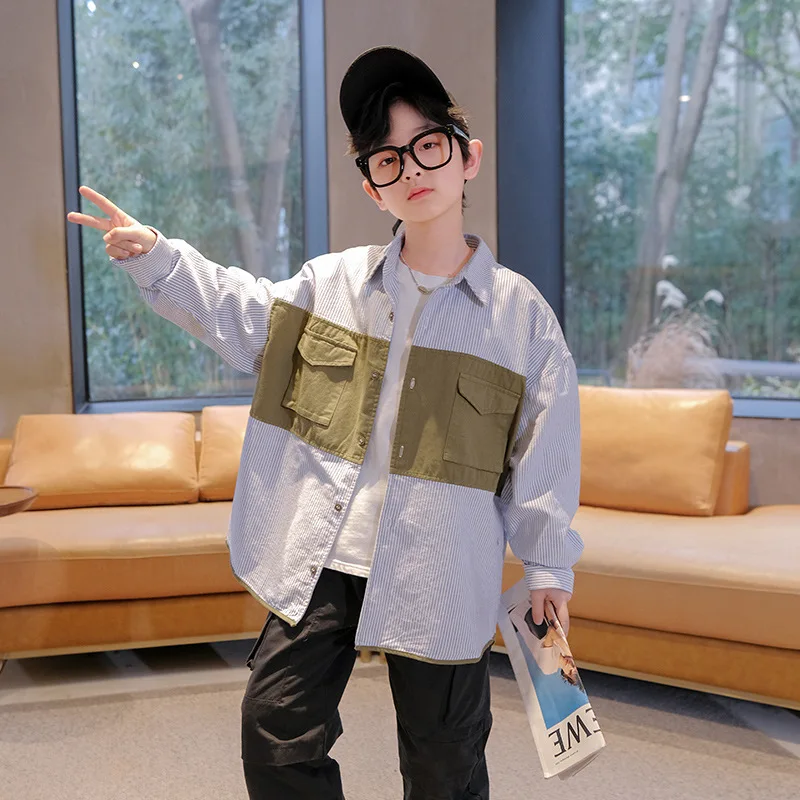 

Spring and Autumn Fashionable Boys' Shirt 2023 Boys Shirts Baby Boy Shirt Children Shirts Blouse for Girls White Blouse