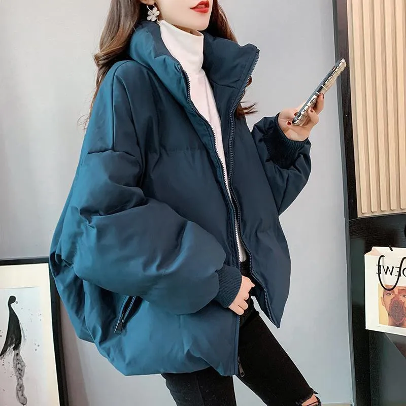 

Korean Fashion Cotton Padded Jackets for Women Winter Coats Thickened Parka Jacket Loose Students Casual Jacket Ladies 2022 2023
