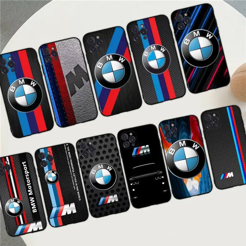 

sports car BMW Phone Case For iPhone 14 13 12 Mini 11 Pro XS Max X XR SE 6 7 8 Plus Soft Silicone Cover