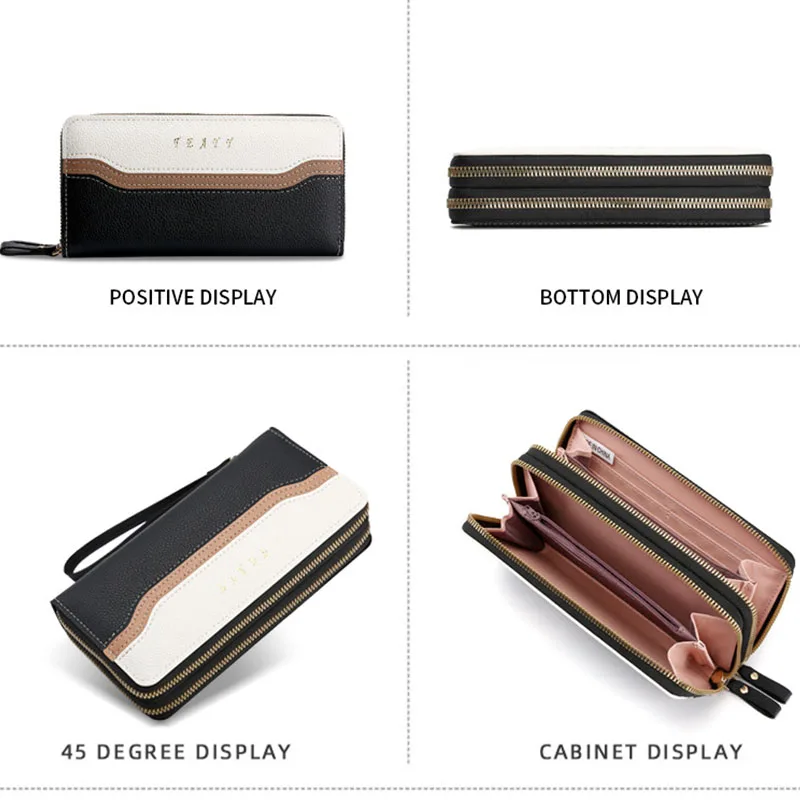 Большой объем винтажного браслета для женщин, кошельков из мягкой искусственной кожи, клатч-портмоне для дам с карманом для мобильного телефона, женский держатель карты кошелька.