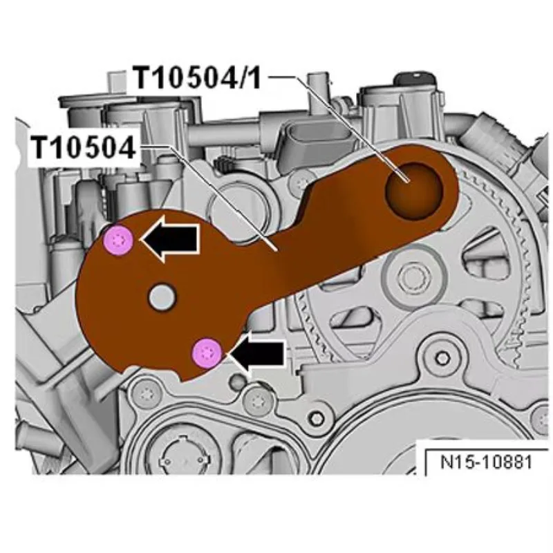 Фото Новый инструмент для синхронизации применимо к двигателям Volkswagen Audi A1 A3 Q3 1.4T CPTA и CZEA T10504 №3