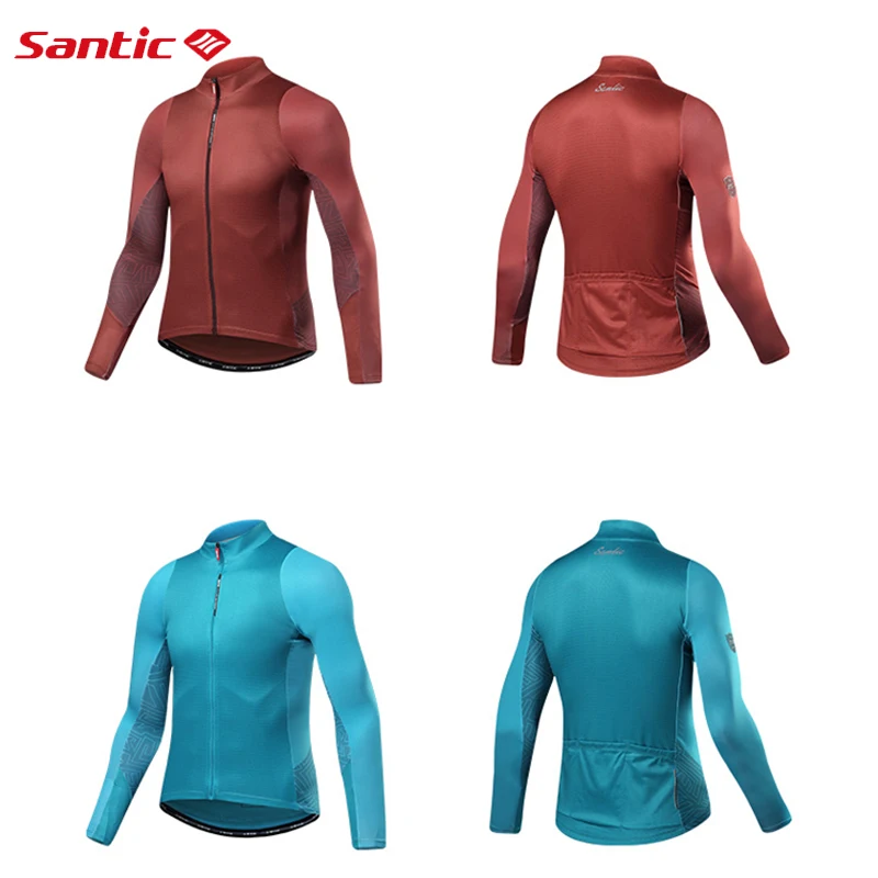 

Дышащая футболка Santic для горного велосипеда с длинным рукавом, Мужская велосипедная рубашка, водонепроницаемая одежда для горного велосип...