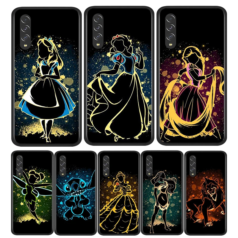 

Elsa Ariel Princess Disney Black Phone Case for Samsung Galaxy A90 A80 A70 A50 A40 A30 A20 A10 A2 Core Silicone Coque Capa Funda