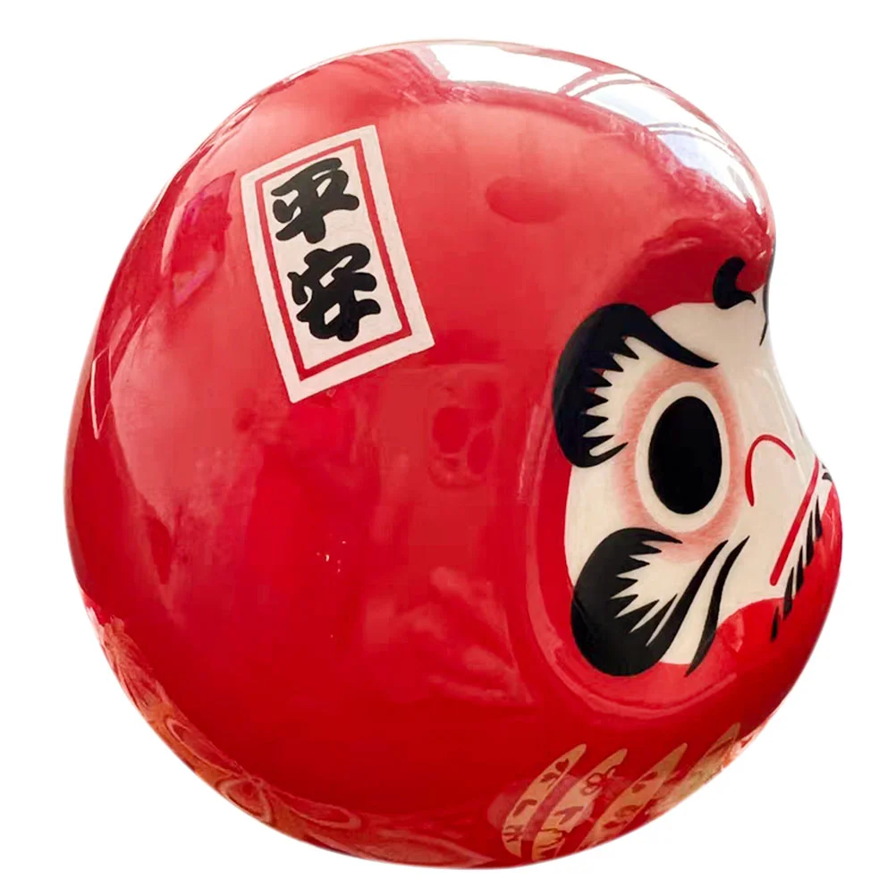 Маленькие украшения Bodhidharma статуя багатства Daruma фигурки фарфоровые японские