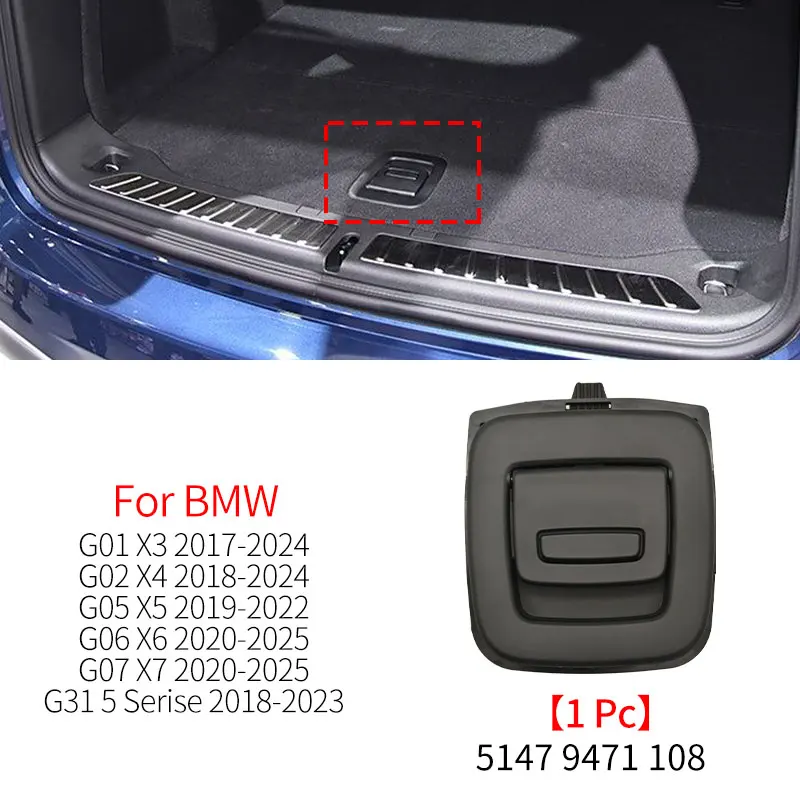 

Для BMW G01 G02 G05 G06 G07 Крышка багажника Нижняя пластина Коврик Напольный ковер Ручка Замок крышки запасного колеса Для BMW X3 X4 X5 X6 X7