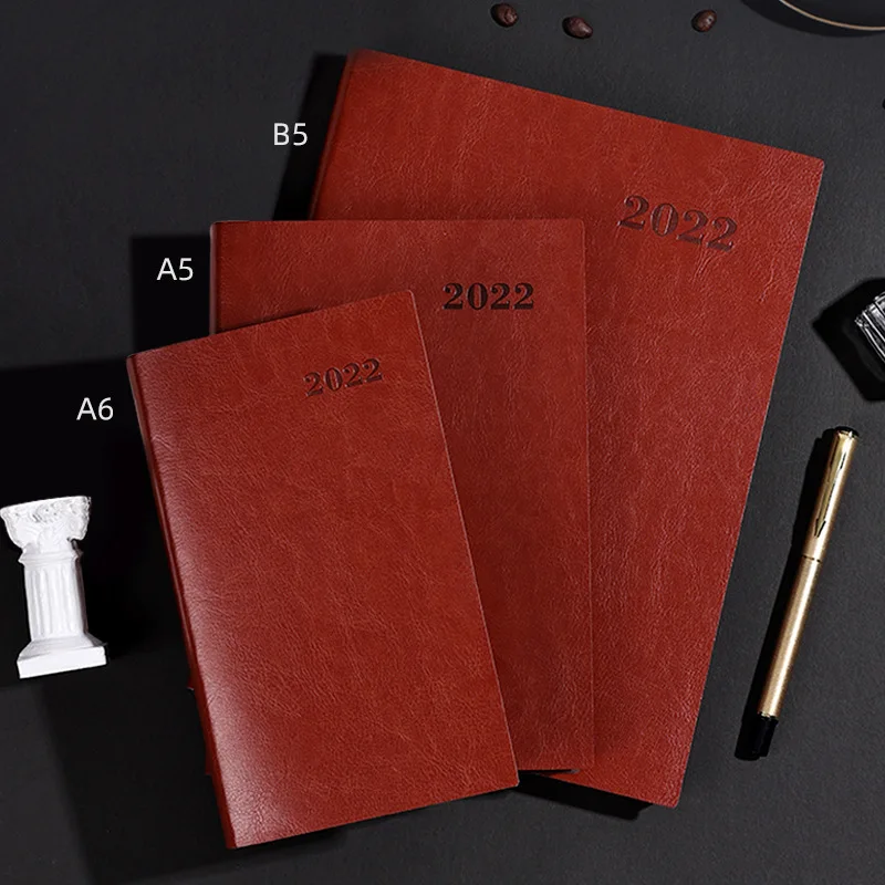 

A6 Calendar Notepad Sub-calendar Notebook Schedule This Efficiency Manual Soft Leather Month Plan