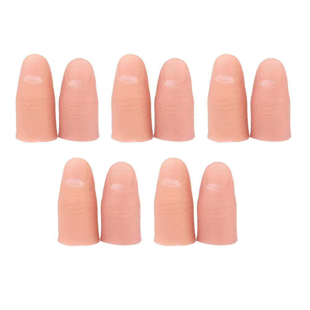 

Finger Trick Thumb Cover Magician Making Objects Appear Disappear Props Finger Mold for Party Favor 10pcs
