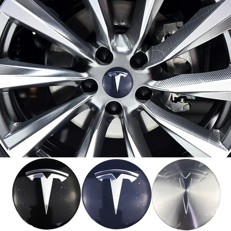 

56 мм, Центральная наклейка на ступицу колеса автомобиля Tesla Model3 Model S Roadster Cybertuck ModelX, модифицированные аксессуары