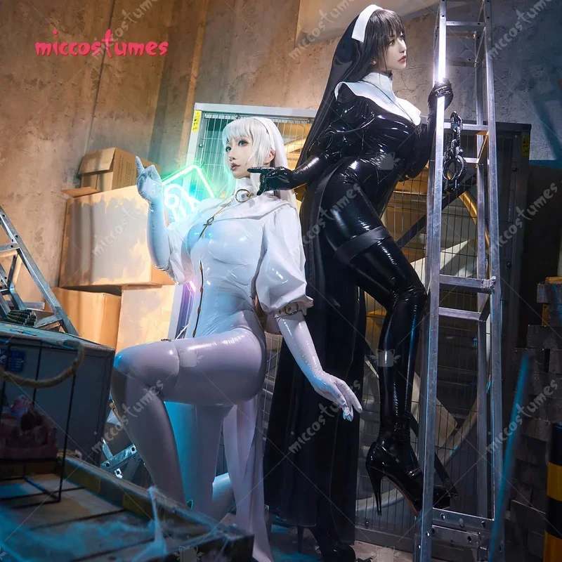 Miccostumes x MobbunnyxChowbie женский комплект сексуального нижнего белья черная монахиня