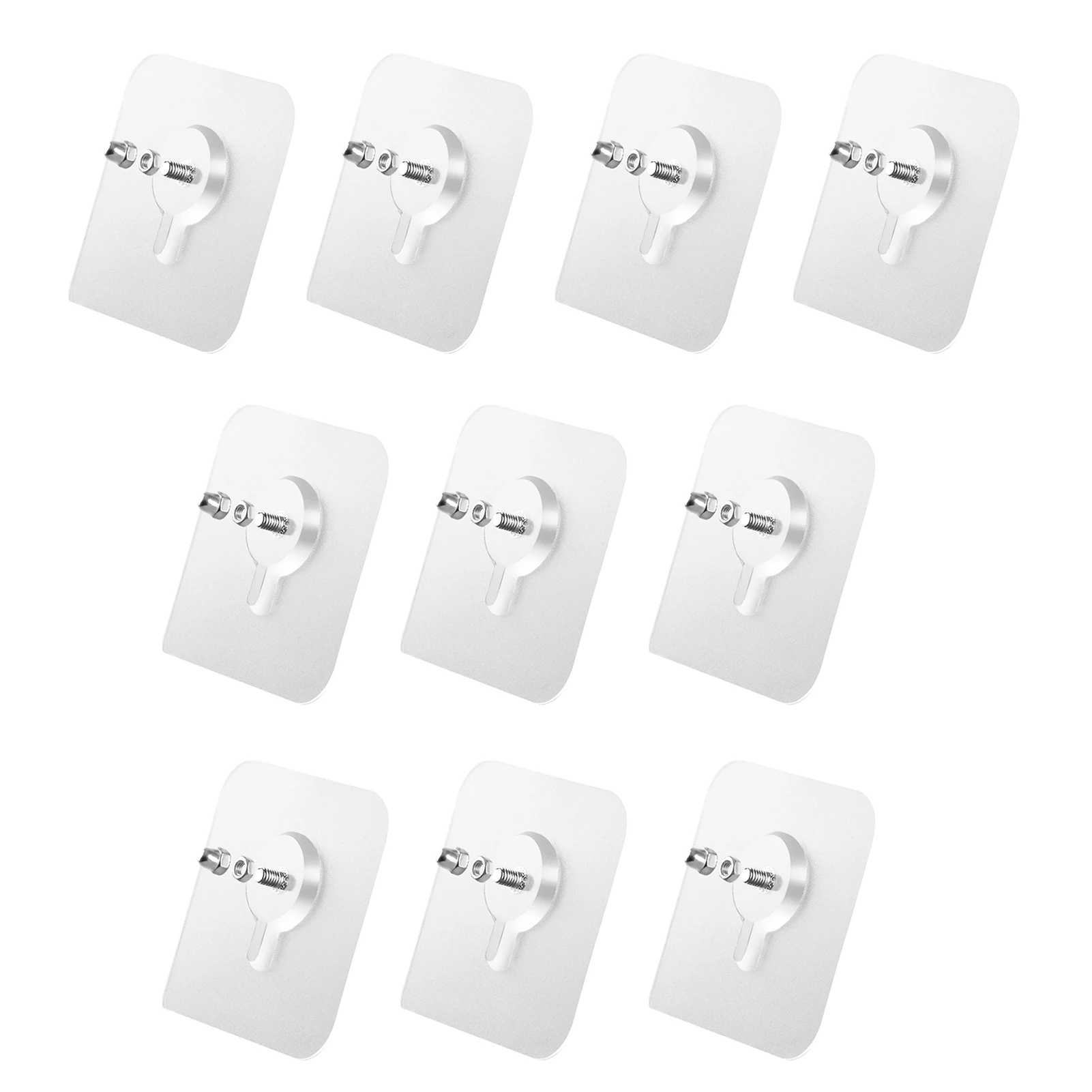 

Adhesive Hooks with Adjustable Screw Punch Free Adhesive Hooks for Wall Door Ceiling Mount