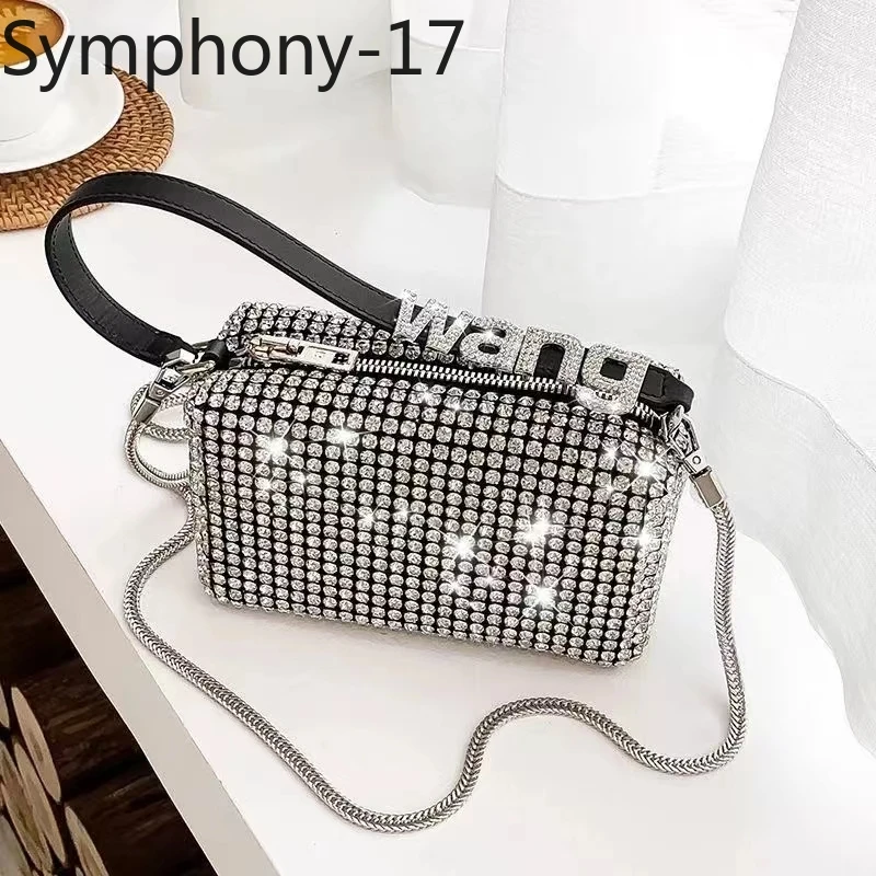 

Popular aw wang rhinestone hadndbag 2022 new trendy diamond bag crossbodybbag shining party shoes
