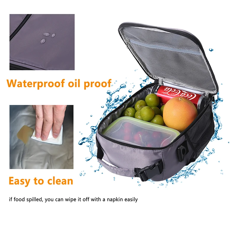Facecozy Insulated Thermal Picnic Bags Women Men Camping Fridge Cooler Bag Waterproof Portable Lunch Box Tote School FoodStorage
