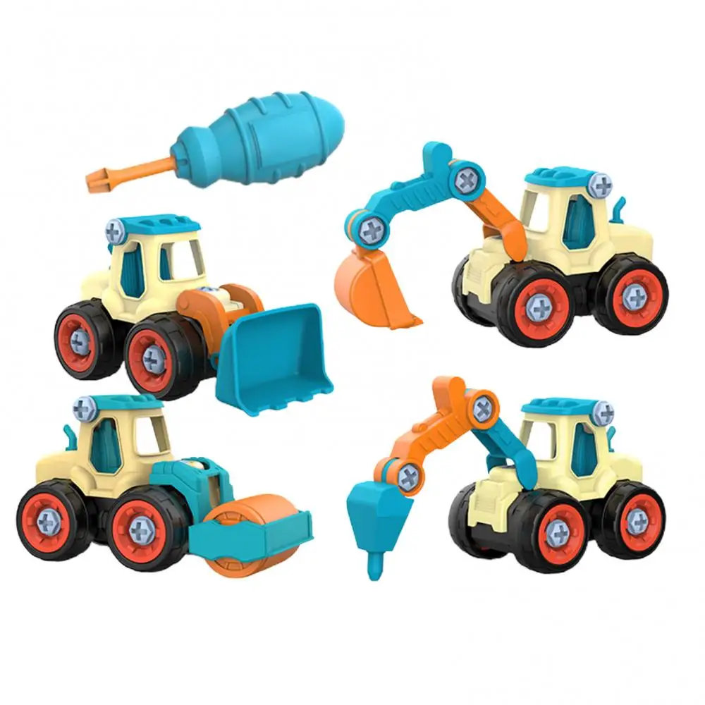 

Educational Vehicle DIY 4Pcs/Set Children Detachable Assembly Engineering Toys