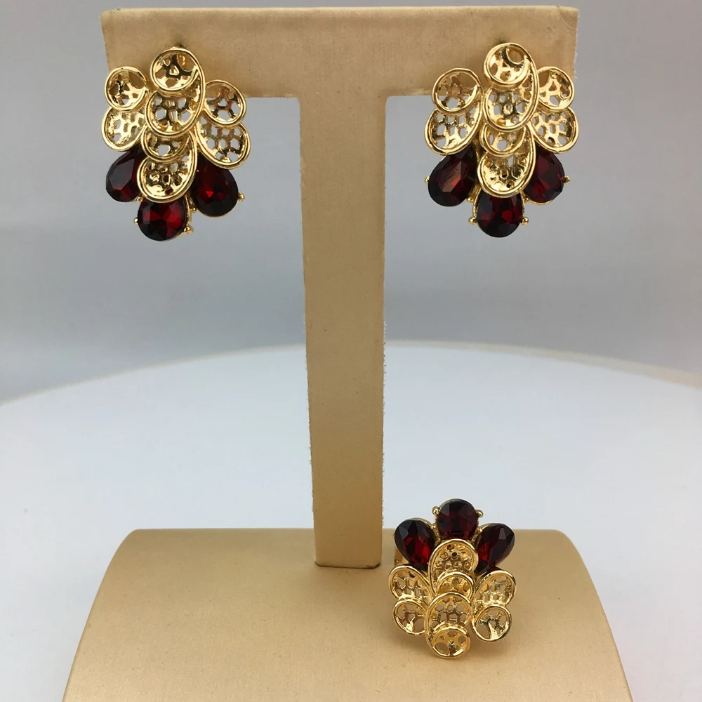 Модные трендовые нигерийские Свадебные Ювелирные наборы с африканскими