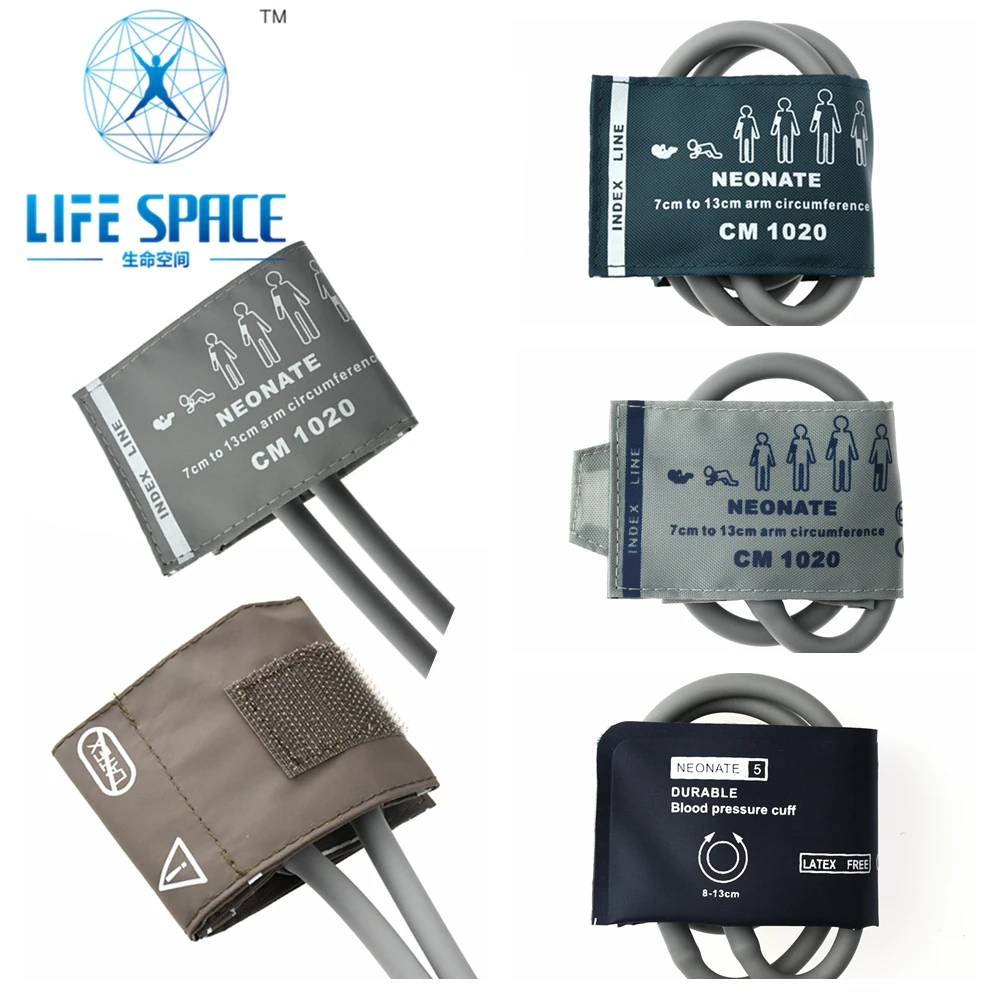 

Newborn arm NIBP cuff baby arm Small size Blood pressure cuff double hose 30cm Reusable for Neonatal Professional Monitor