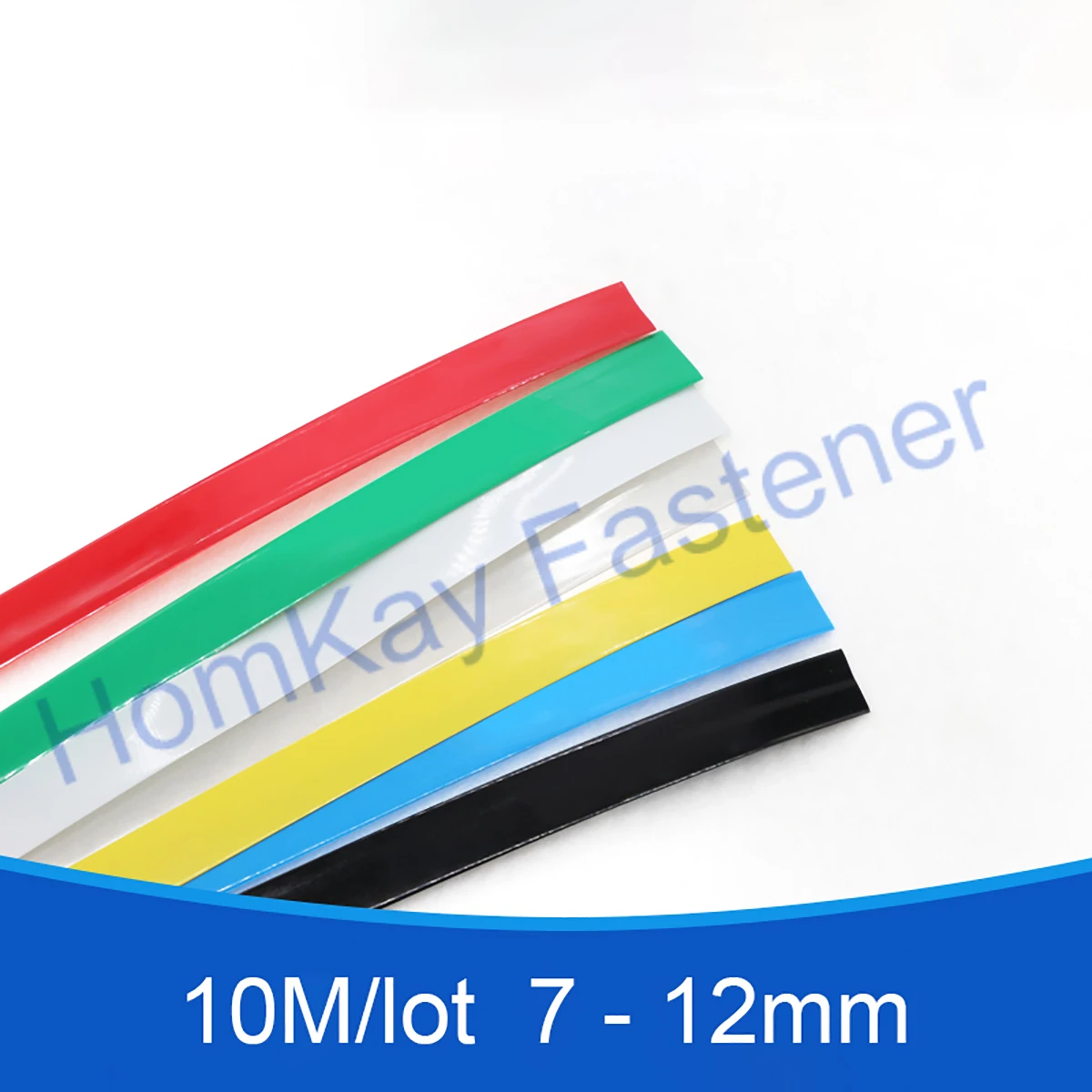 

10M 7-12mm Color Waterproof PVC Heat Shrink Tube Data Line Insulating Sleeve Universal Wire Protection Heat-shrinkable Sleeve