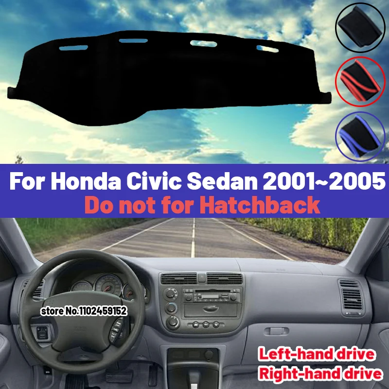 Высококачественный коврик для приборной панели автомобиля Honda Civic Sedan 2001 2002 2003 2004